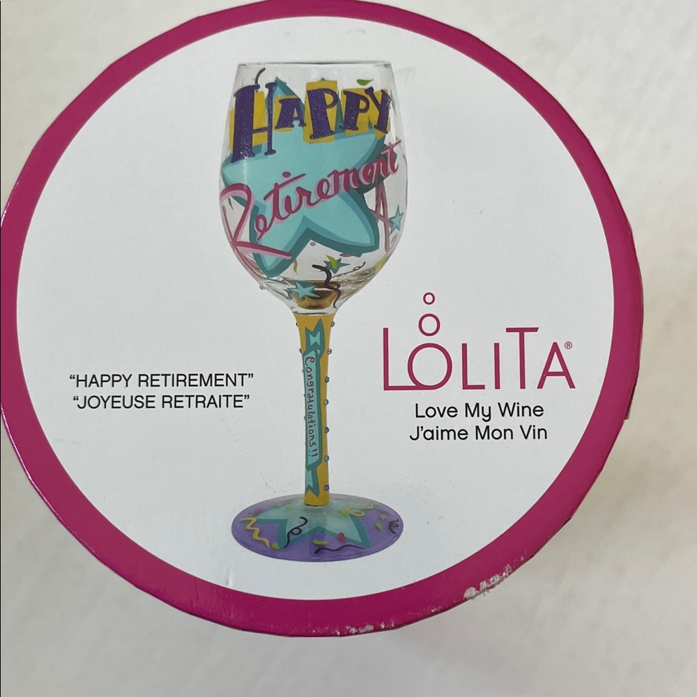 Lolita Colorful Celebration Wine Glass